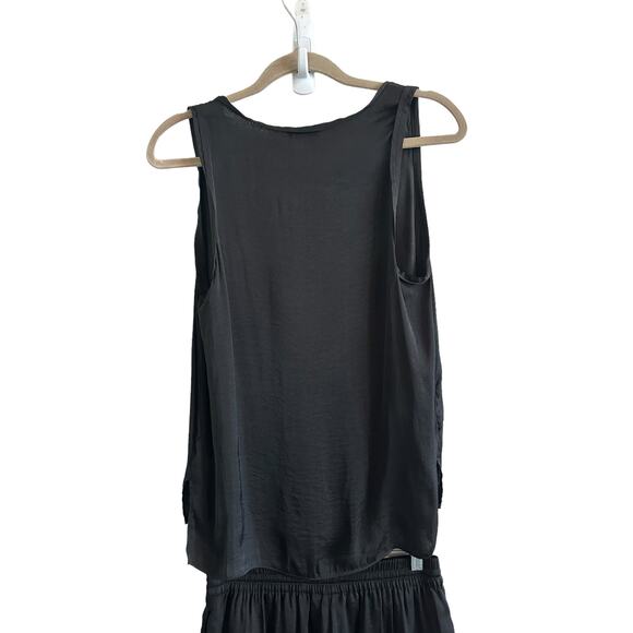 Naked Zebra Sleeveless Black Tank Drawstring Shorts Set - M - Picture 10 of 15